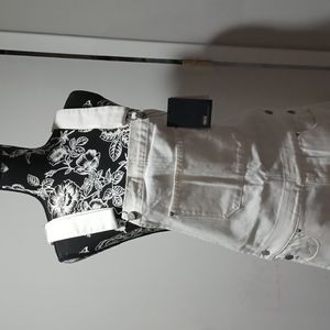 Asos white denim jumper